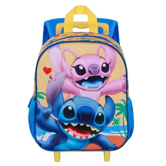 Disney Lilo y Stitch Ocean Mochila 3D con Ruedas Pequeña, Azul 08536 - Imagen 2