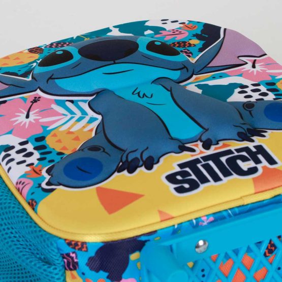 Disney Lilo y Stitch Colors Mochila 3D con Ruedas Pequeña, Turquesa 08545 - Imagen 5