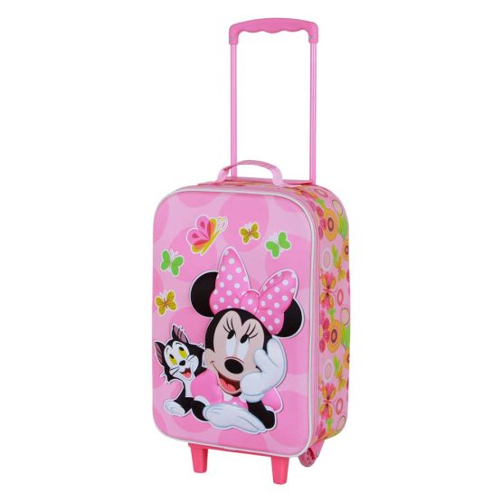 Disney Minnie Mouse Kitten Maleta Trolley Soft 3D, Rosa 08803