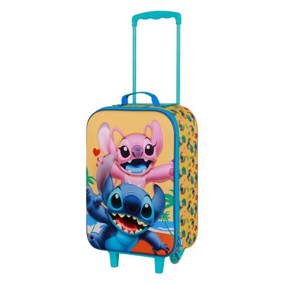 Disney Lilo y Stitch Ocean Maleta Trolley Soft 3D, Azul 08813